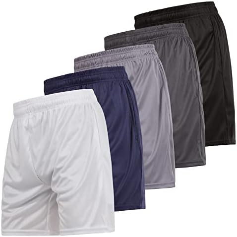 Ultra Performance 5 pakiranja muških atletskih košarkaških kratkih hlača, 7 -inčne kratke kratke kratke hlače za muškarce, SM - 5x
