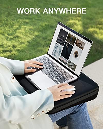 Huanuo podesivi stol za krilo, 2-u-1 prijenosni laptop laptop torba s anti-klizanjem čepa za prijenosna računala do 17 inča