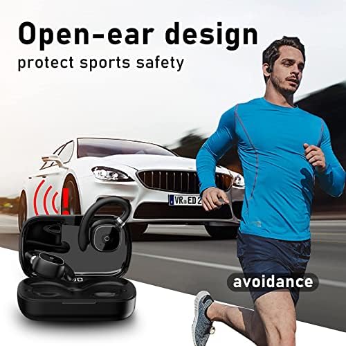 MosOnnytee slušalice s otvorenim ušima Slušalice Bluetooth Running slušalice IPX5 vodootporni Bluetooth slušalice za sportove s dugim