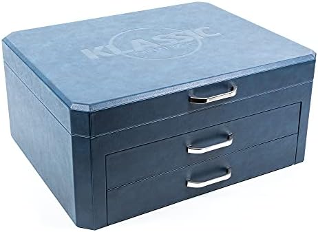 Klasični organizator luksuzna Uniseks kutija za nakit / Elegantni organizator za sunčane naočale / satove, prstenje / 6 remena | punjenje