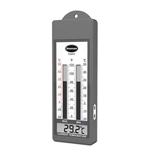 Vodootporni termometar za staklenike-maksimalno minimalno snimanje termometra staklenik vrt vanjski unutarnji
