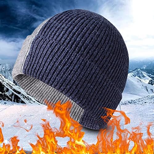 Manhong toplo i hladno i šešir šešir šešir šešir ženskog pulover patchwork prediva muški šešir solidna kupola žena bejzbol kapica pas