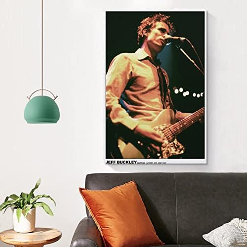 Aagaza Jeff Buckley pjevačica Poster platna platna zid ukrasna umjetnička slika slika dnevna soba Dekoracija spavaće sobe Poklon Unframe-Style12x18inch