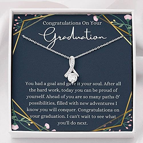 Kartica s porukama, ručno izrađena ogrlica- Personalizirani poklon Petit vrpce, poklon za diplomiranje na fakultetu, dar doktorata