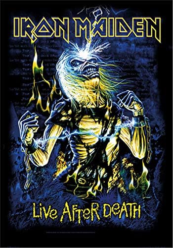 Global Merchandising Iron Maiden Flag Live After Death 3 Postelje plakate plakate plakate
