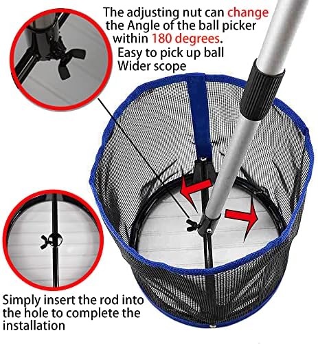 TNZMART podesivi ping pong loptica za odabir prijenosni stolni tenis retriver višestruki sakupljač lopte za odabir i skladištenje