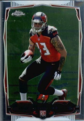 2014 Topps Chrome Football Rookie Card 185 Mike Evans - Tampa Bay Buccaneers