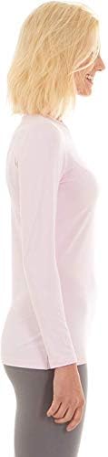 Bodtek ženska toplinska košulja za donje rublje Premium fleece obložena dugim rukavima vrh