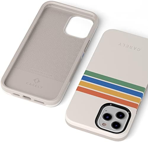 Casely iPhone 12/12 Pro PELEFON SLUČAK | Rainbow Stripes Blok Blok kućište 360 ​​stupnjeva pokrivenosti za vaš telefon | Precizni izrezi,