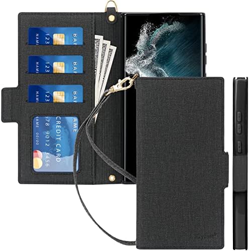 Torbica-knjižica Skycase Galaxy S22 Ultra Case 6.8, torbica-novčanik Samsung Galaxy S22 Ultra, [zaključavanje RFID] Torbica-knjižica