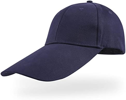 Muška i ženska bejzbolska kapa s dugim kljunom-pamučni jednostavni tatin šešir podesive veličine