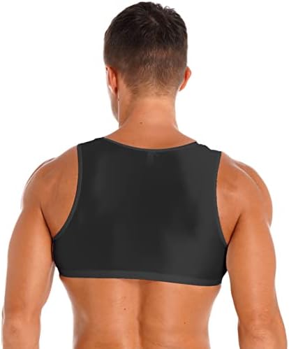 Zaldita muški mišić bez rukava mišića pola majice Osnovni tenk Crop Tops Fitness Gym Sports prsluk vrhovi