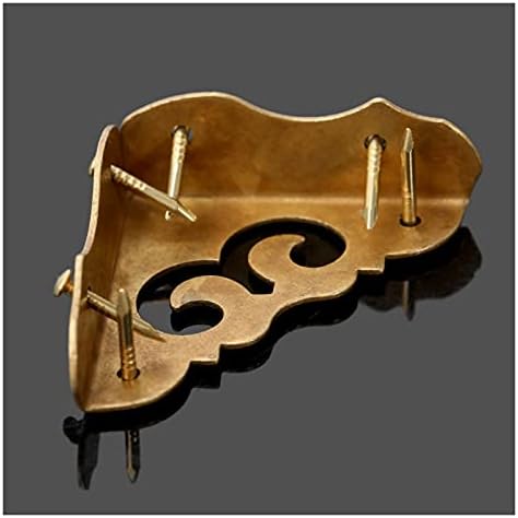 Hardverski šarki šarke 4pcs 30 mm mesingani ukrasni kutni nosač za namještaj antikni nakit poklon kutija drvena kutija ukrasna noga