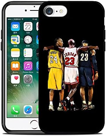 WRLGZ Kompatibilan s iPhone 7/8/SE futrolom, košarkaška legenda Superstar Telefon za djevojčice navijači košarke, mekani TPU šokirani