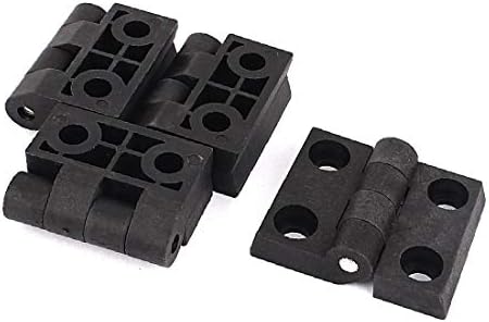 X-DREE 4PCS Crna plastika Zamjena sklopiva zaklopka 61 mmx50 mm za kućna vrata (4 Piezas de Plástico Negro Que Reemplaza la bisagra