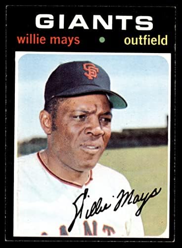 1971. Topps 600 Willie Mays San Francisco Giants Ex/MT Giants