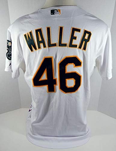 2012 Oakland Athletics A's Tye Waller 46 Igra je koristila bijeli atleticos dres - igra korištena MLB dresova