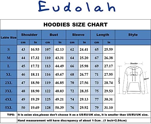 Eudolah morski pas hoodie camo print džemper casual labav jakna za muškarce zip up
