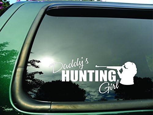 Tatina lovačka djevojka - Die Cut Christian Vinil prozor naljepnica/naljepnica za automobil ili kamion 3.5 x8