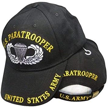 Novost u SAD-u amblem padobranaca američke vojske s dijamantnim krilima Crna vezena kapa šešir
