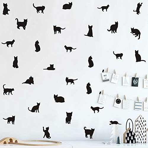 Zidna naljepnica u meniju, minimalistička Zidna naljepnica sa životinjskom siluetom za ukrašavanje dječje sobe, kućna zidna umjetnost