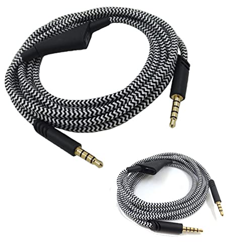 Izmjenjivi kabel za slušalice s kontrolom glasnoće za 910-40-30, Podesivi kabel za slušalice za igre od 6,6 Stopa, audio produžni kabel
